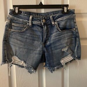 American Eagle Denim Shorts Size 8